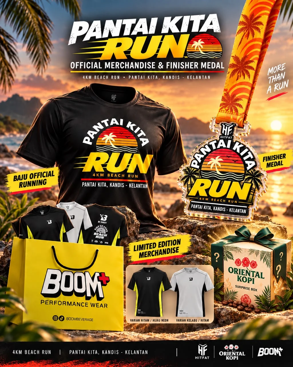 Poster merchandise Pantai Kita Run